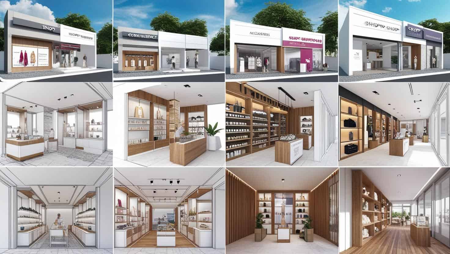 Thi công mặt tiền cửa hàng (4) Thi công mặt tiền cửa hàng (4)