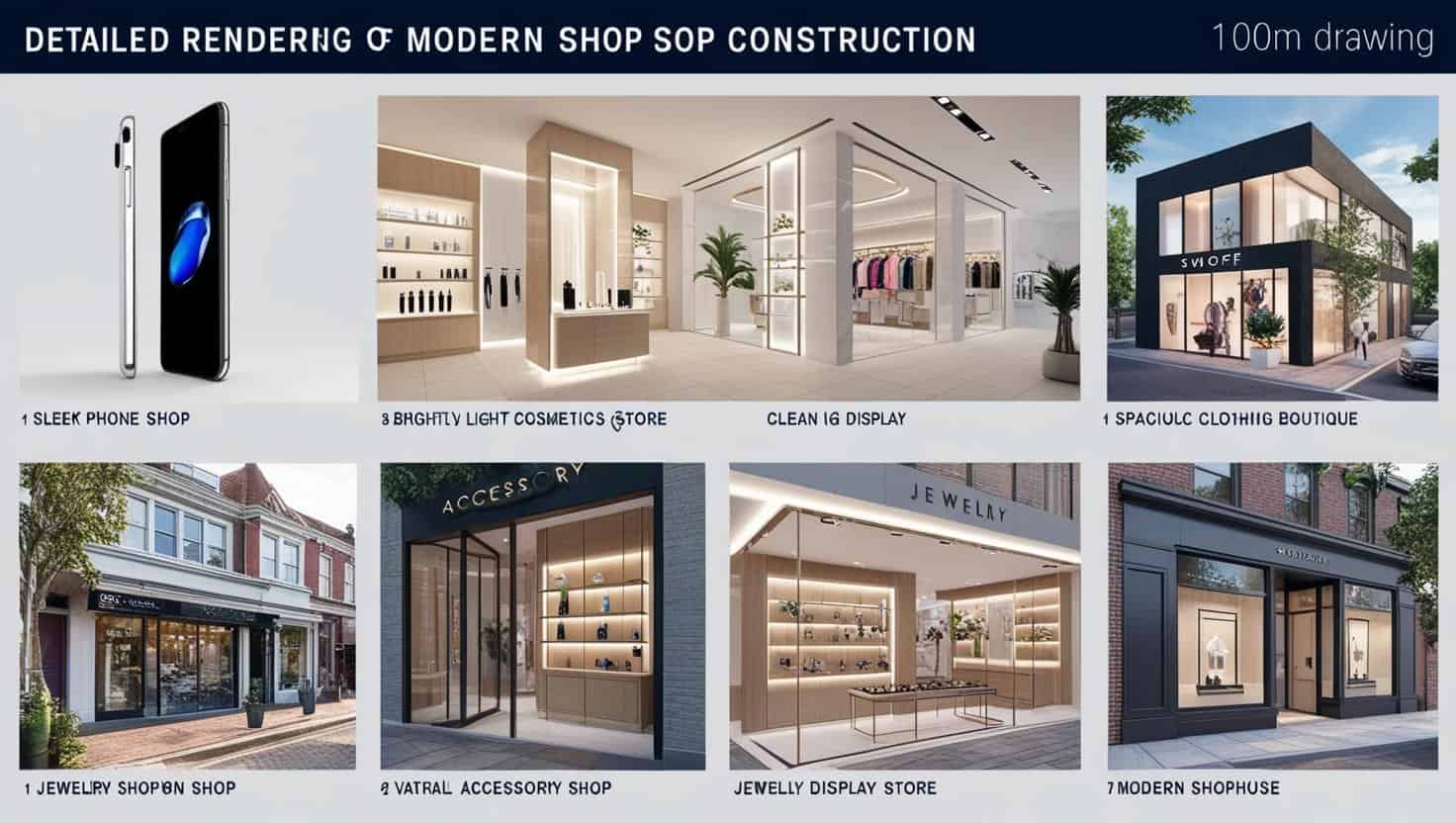 Thi công mặt tiền cửa hàng (6) Thi công mặt tiền cửa hàng (6)