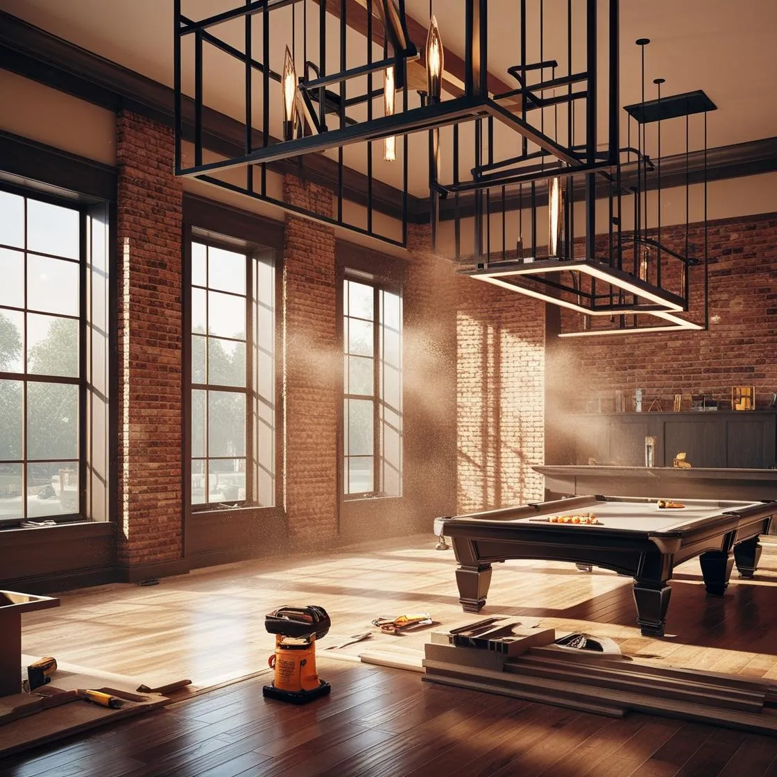 Thi công nội thất quán bida (1)