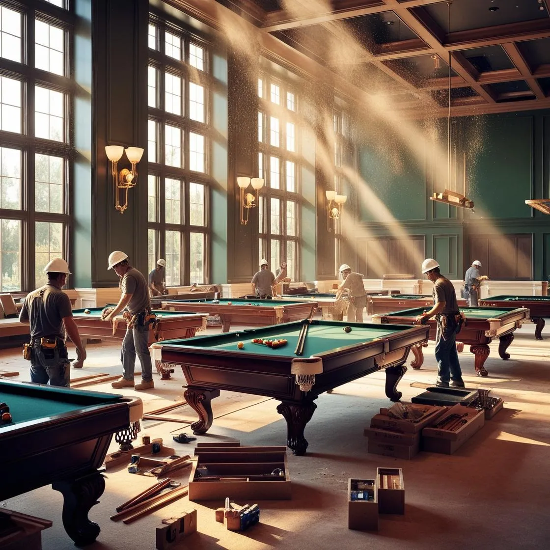 Thi công quán bida (1)