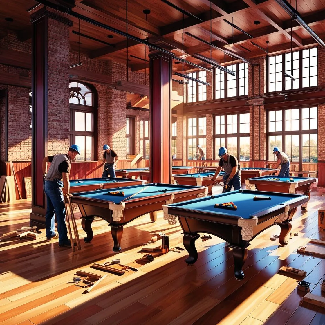 Thi công quán bida