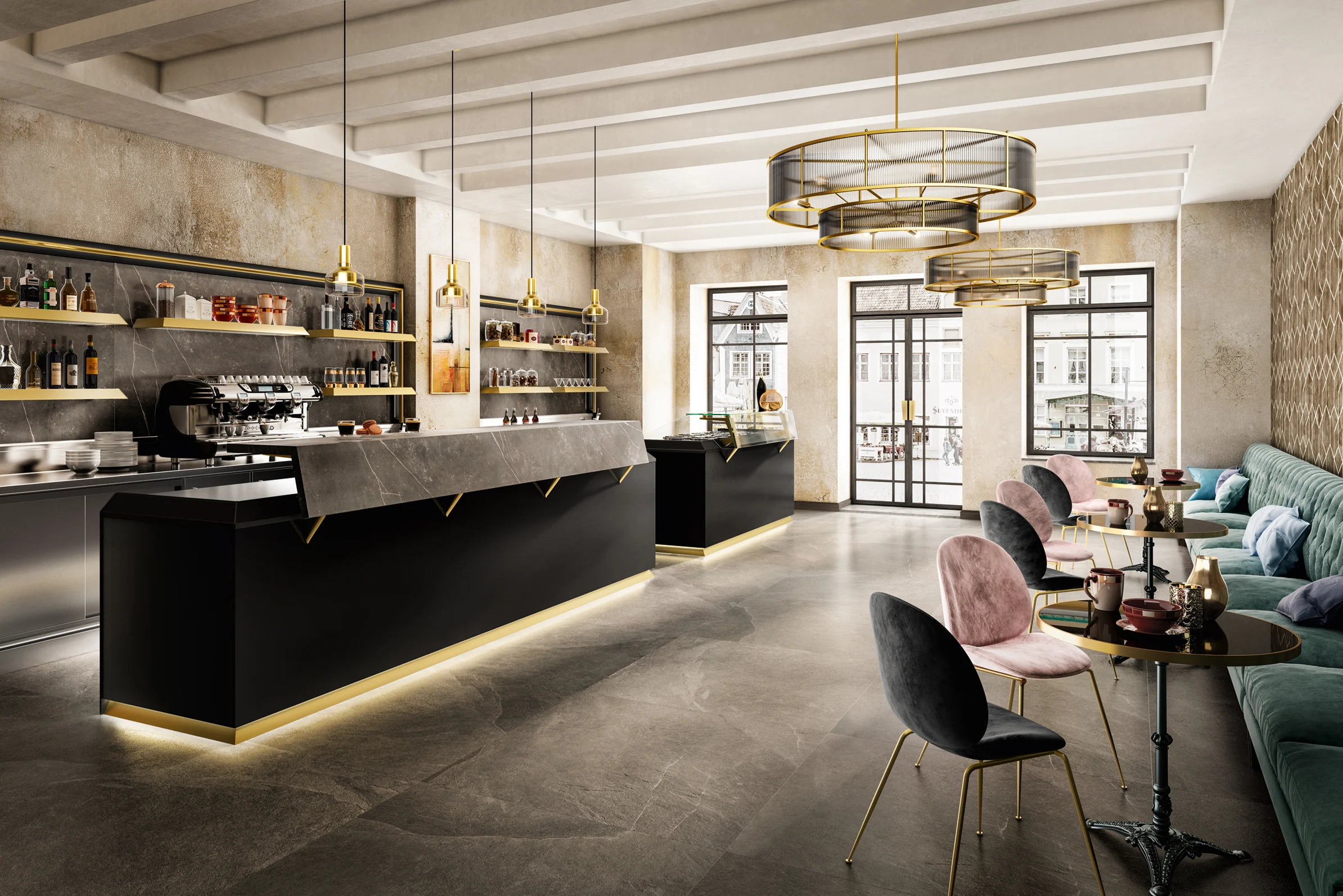 Thi công quầy bar
