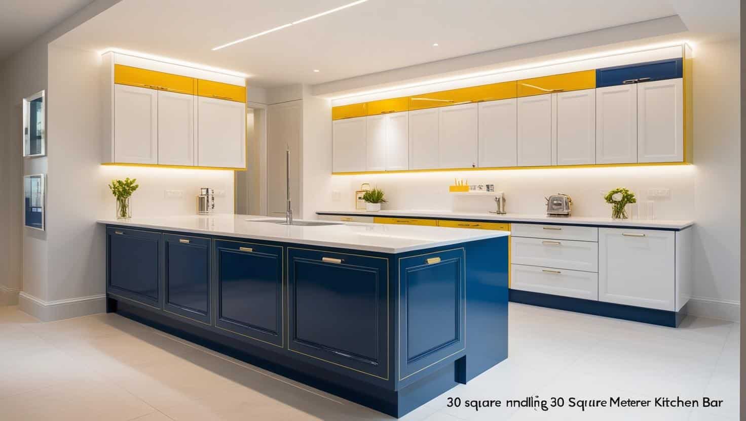 Thi công quầy bar nhà bếp 8