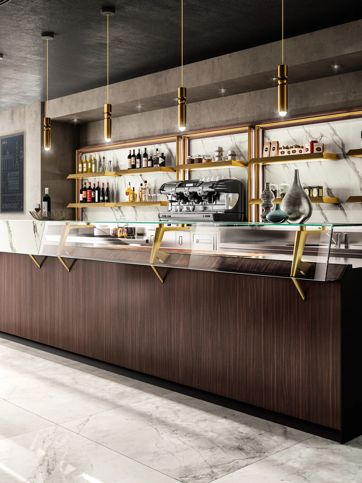 Thi công quầy bar