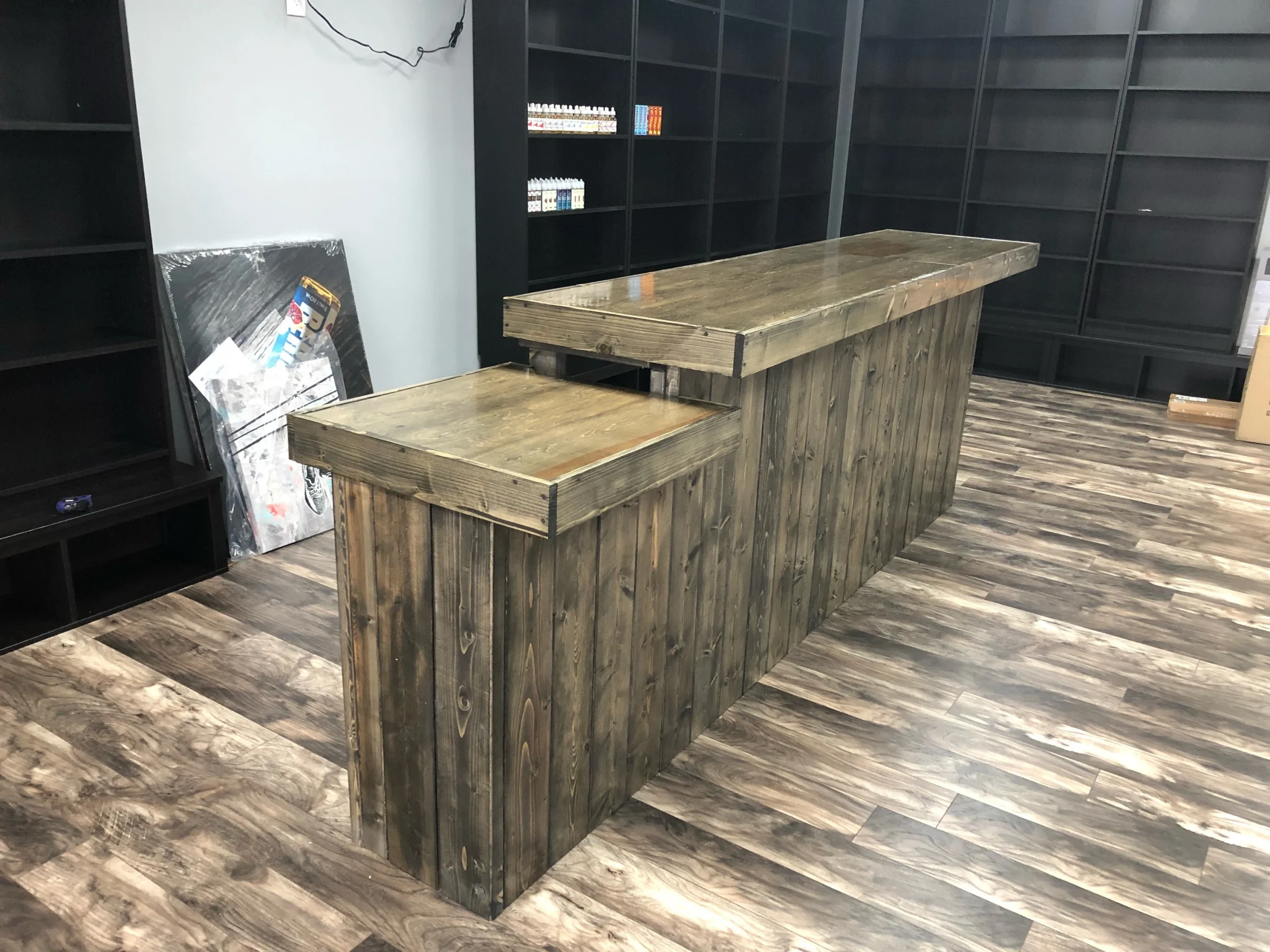 Thi công quầy pha chế bằng gỗ MFC 2 Thi công quầy pha chế bằng gỗ MFC 2