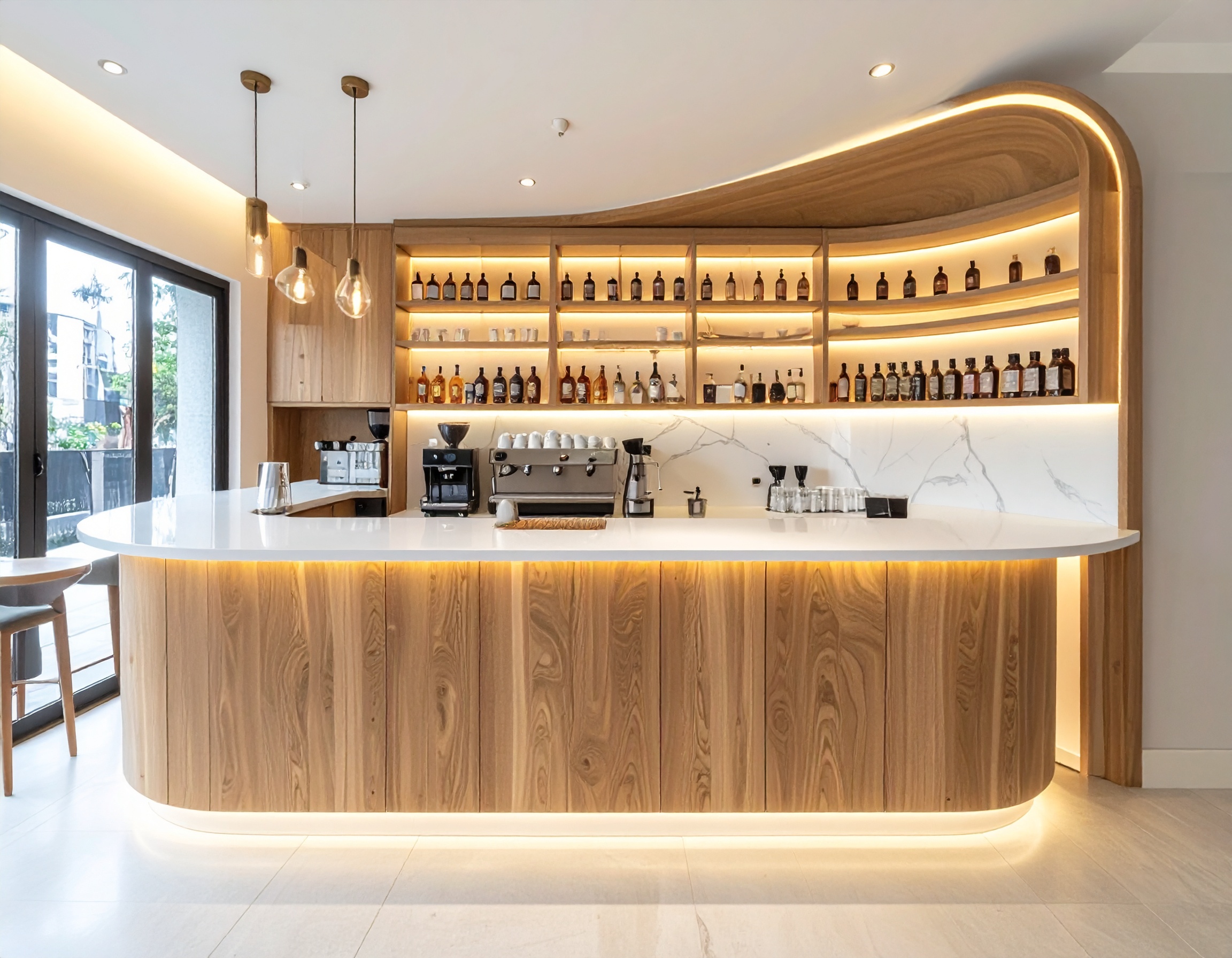 Thi công quầy pha chế trọn gói (1) Thi công quầy pha chế trọn gói (1)