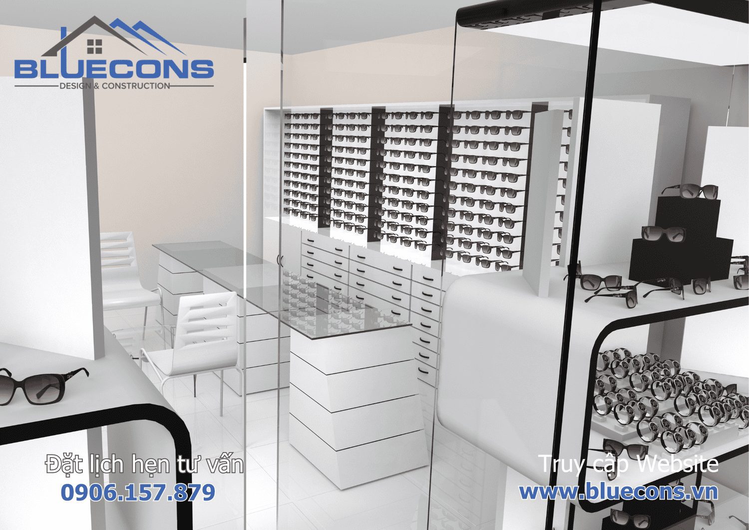 Thi công shop đồng hồ đẹp cao cấp, sang trọng bật nhất