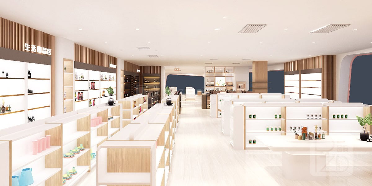 Thi công shop mỹ phẩm 2 Thi công shop mỹ phẩm 2