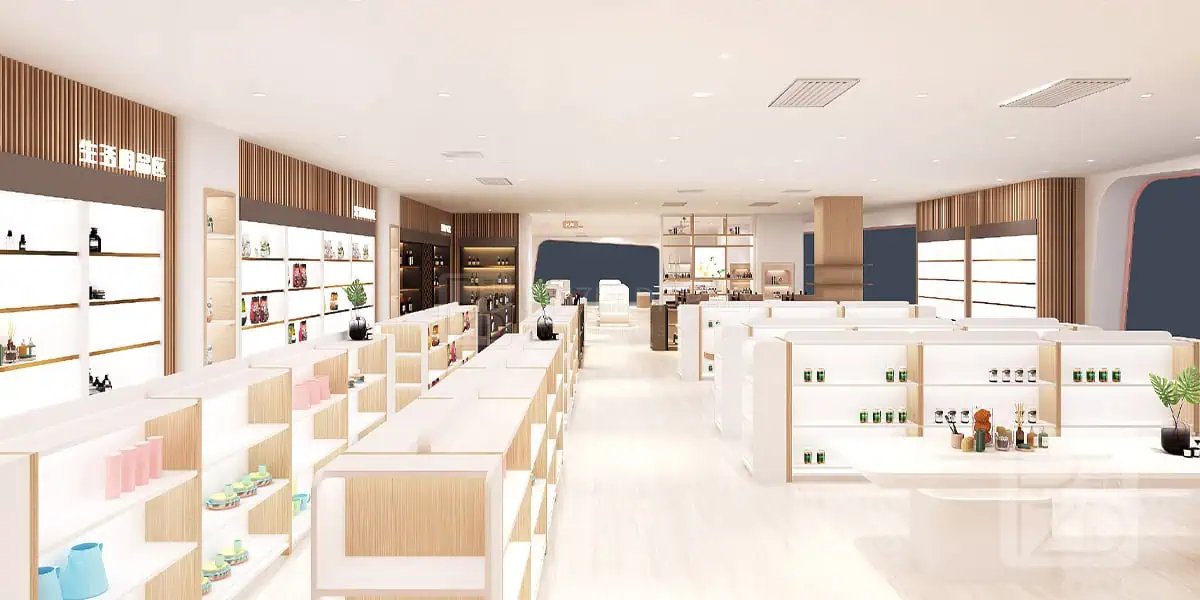 Thi công shop mỹ phẩm 2 Thi công shop mỹ phẩm 2