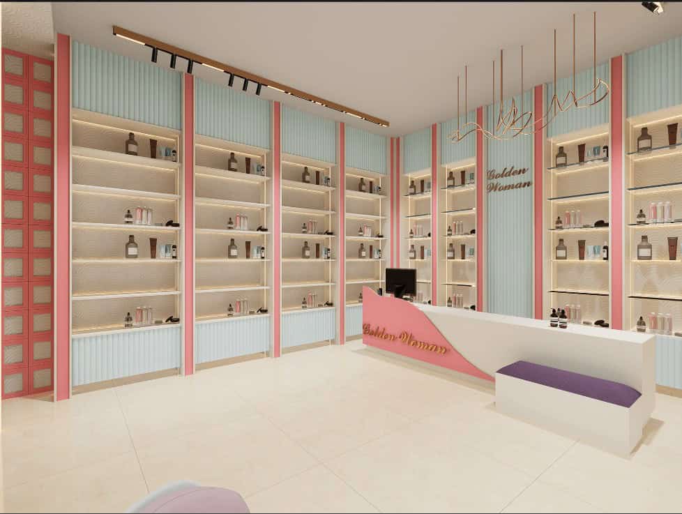 Thi công shop mỹ phẩm 3 Thi công shop mỹ phẩm 3