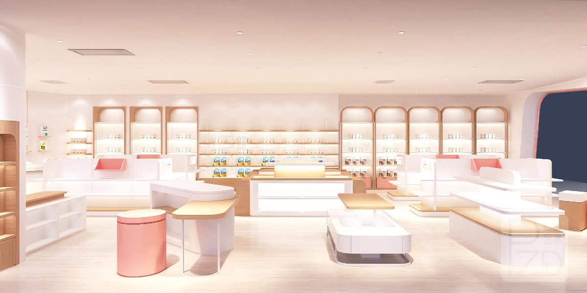 Thi công shop mỹ phẩm 6 Thi công shop mỹ phẩm 6
