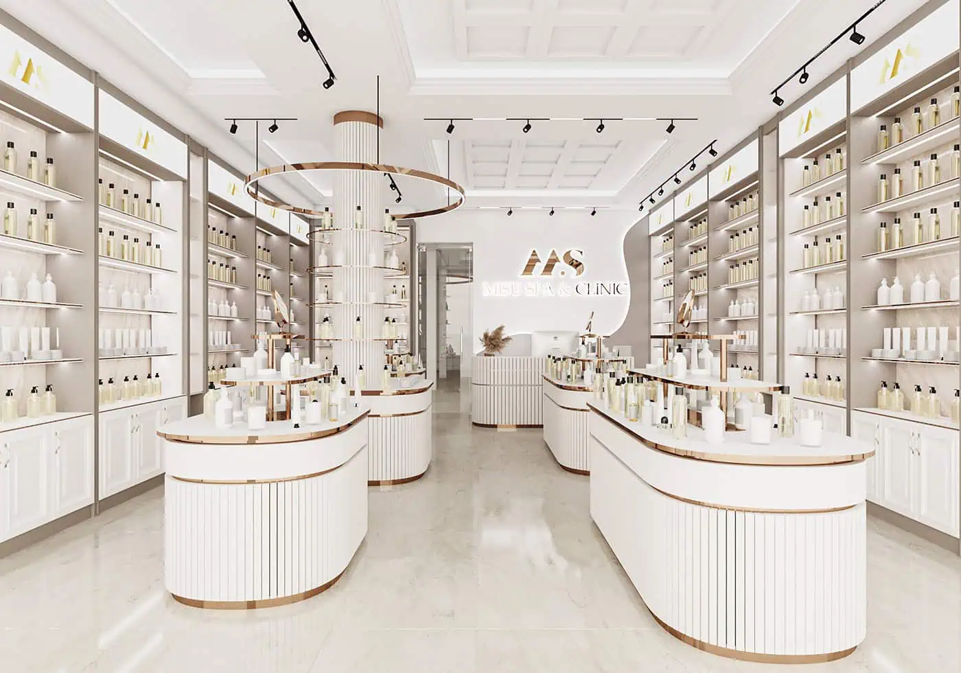 Thi công shop mỹ phẩm