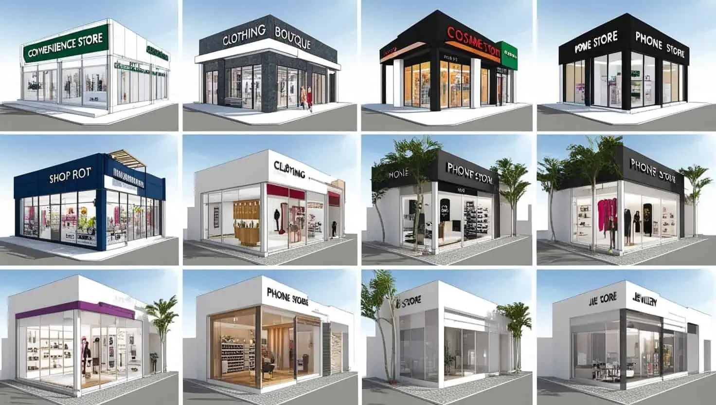 Thi công shop phụ kiện Thi công shop phụ kiện