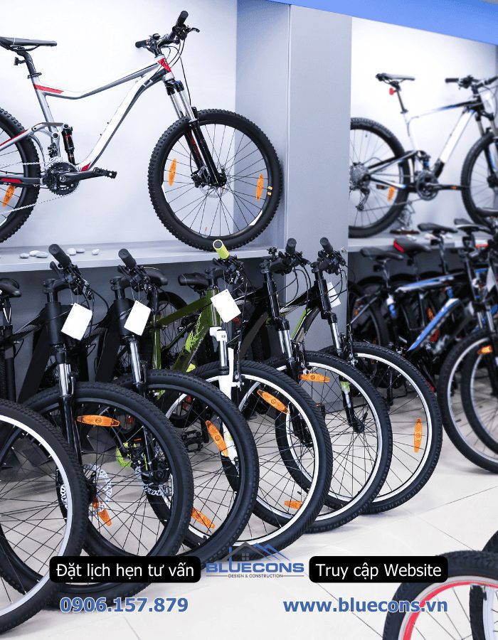 Thi công shop thể thao, thiết kế shop thể thao đẹp 2024