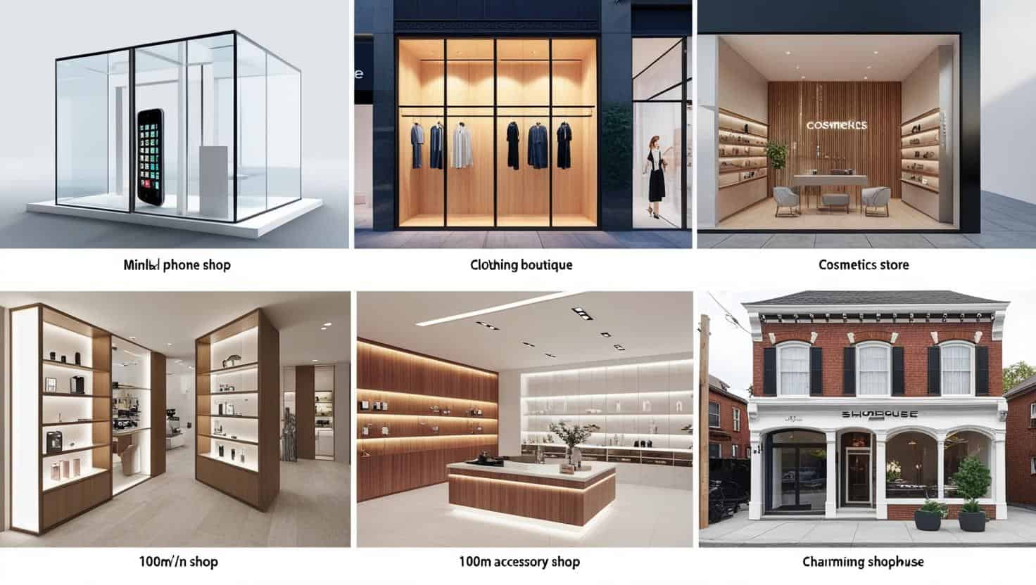 Thi công shop trang sức Thi công shop trang sức