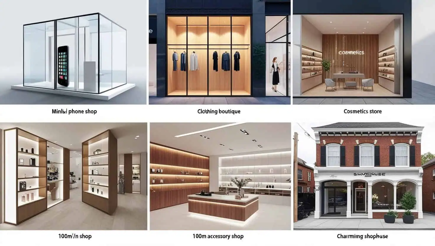 Thi công shop trang sức Thi công shop trang sức