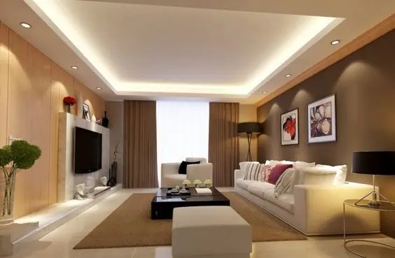 Thi công trần thạch cao phòng khách 2 Thi công trần thạch cao phòng khách 2