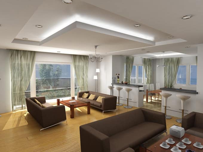 Thi công trần thạch cao phòng khách đẹp 6 Thi công trần thạch cao phòng khách đẹp 6