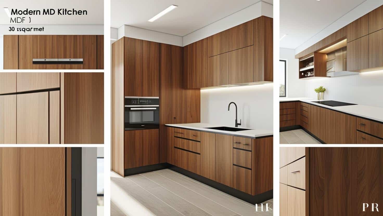 Thi công tủ bếp MDF 30m2 (5) Thi công tủ bếp MDF 30m2 (5)