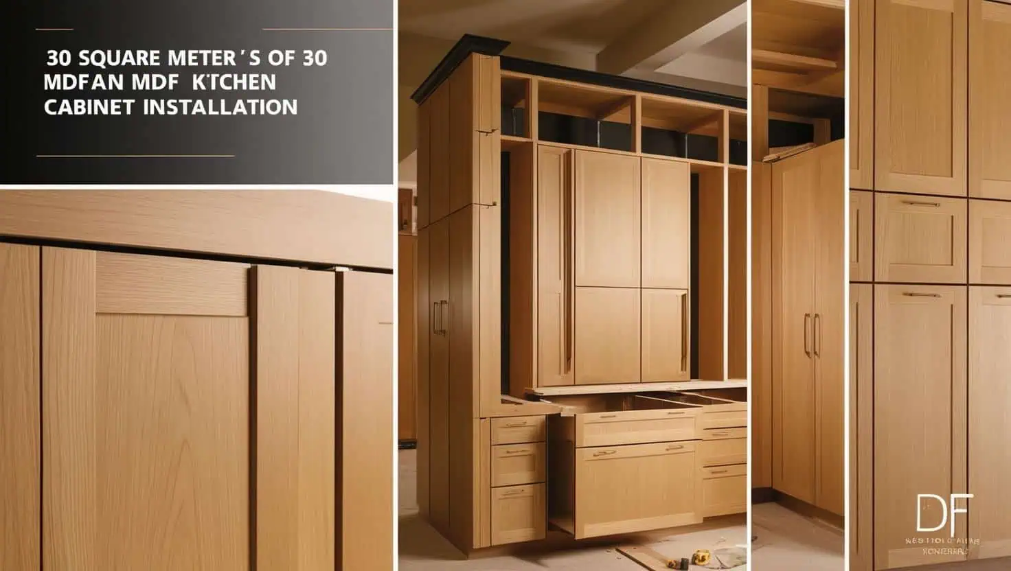 Thi công tủ bếp MDF 30m2 (7) Thi công tủ bếp MDF 30m2 (7)