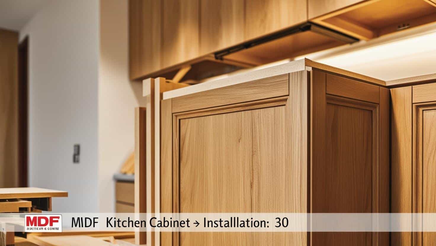 Thi công tủ bếp MDF 30m2 Thi công tủ bếp MDF 30m2