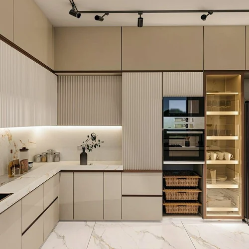 Thi công tủ bếp gỗ HDF 3 Thi công tủ bếp gỗ HDF 3