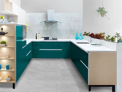 Thi công tủ bếp gỗ HDF