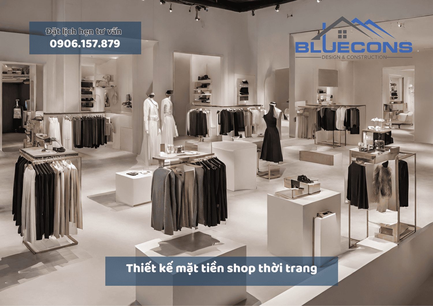 Thiết kế mặt tiền shop thời trang đẹp độc đáo được ưa chuộng nhất 2024