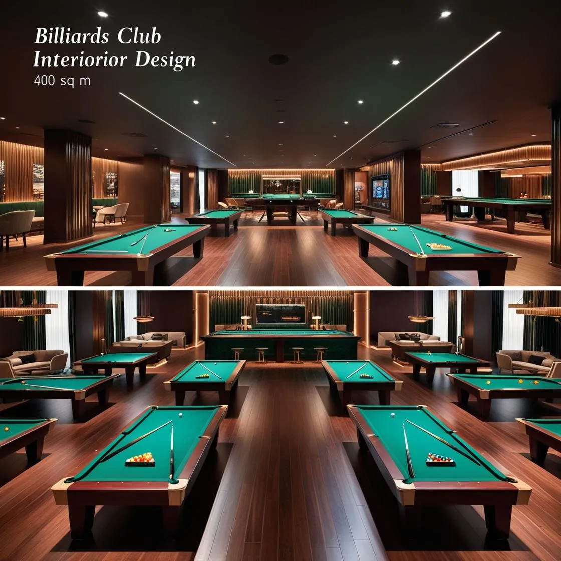 Thiết kế nội thất quán bida hiện đại 400m2