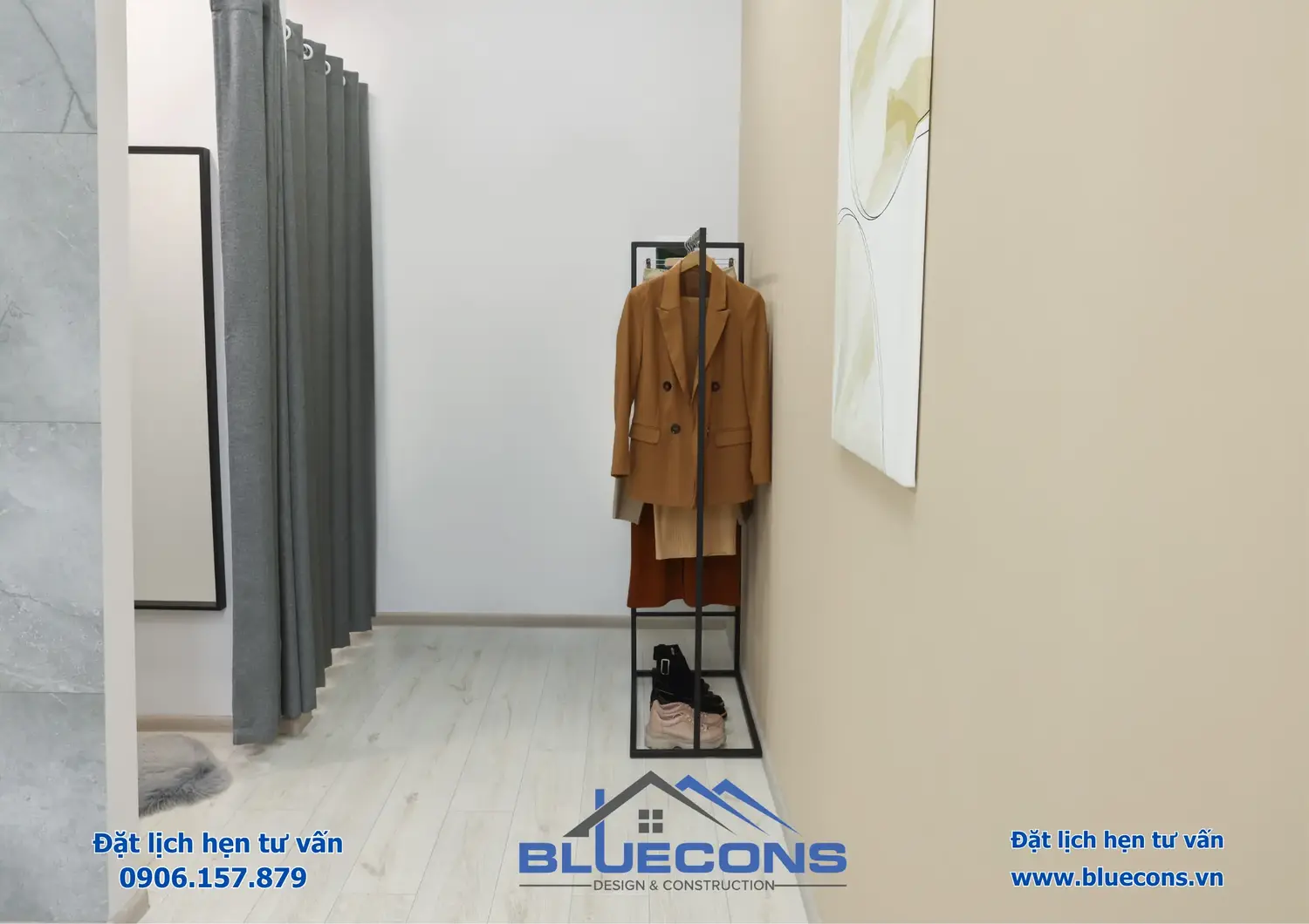 Thiết kế phòng thay đồ shop đẹp mắt tối ưu không gian shop thời trang thịnh hành 2024 9 Thiết kế phòng thay đồ shop đẹp mắt tối ưu không gian shop thời trang thịnh hành 2024