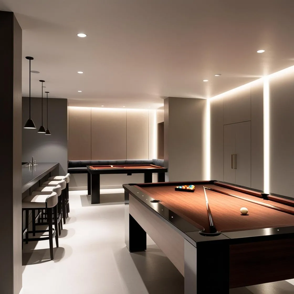 Thiết kế quán bida nhỏ đơn giản hiện đại (1)