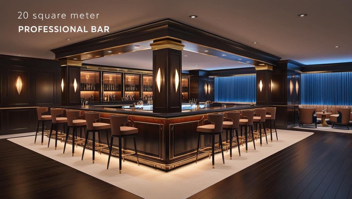 Thiết kế quầy bar chuyên nghiệp 20m2 Thiết kế quầy bar chuyên nghiệp 20m2