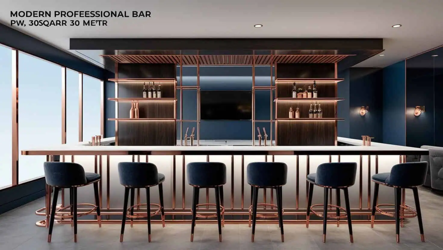 Thiết kế quầy bar chuyên nghiệp hiện đại 30m2 (2)