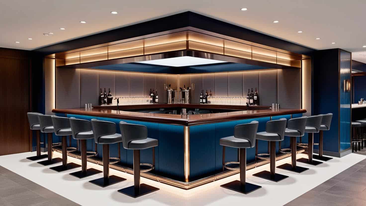 Thiết kế quầy bar chuyên nghiệp hiện đại 30m2 (7) Thiết kế quầy bar chuyên nghiệp hiện đại 30m2 (7)