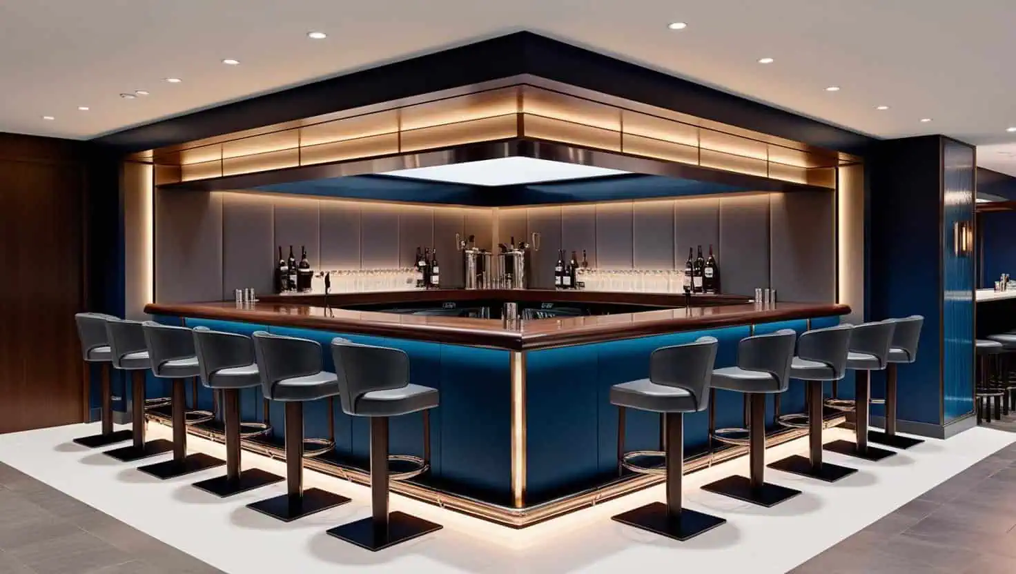 Thiết kế quầy bar chuyên nghiệp hiện đại 30m2 (7) Thiết kế quầy bar chuyên nghiệp hiện đại 30m2 (7)