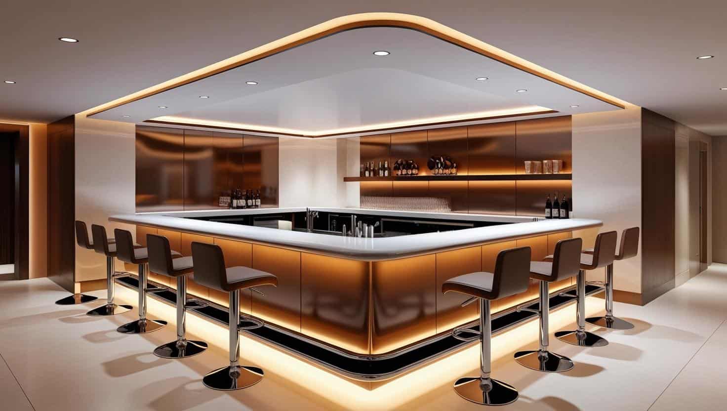 Thiết kế quầy bar chuyên nghiệp hiện đại 30m2 Thiết kế quầy bar chuyên nghiệp hiện đại 30m2