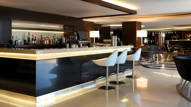 Thiết kế quầy bar gỗ plywood 2 Thiết kế quầy bar gỗ plywood 2