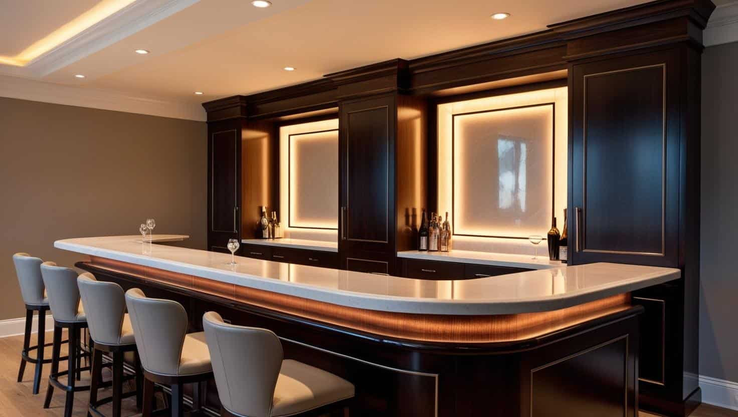 Thiết kế quầy pha chế hiện đại 10m2 Thiết kế quầy pha chế hiện đại 10m2