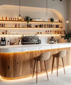 Thiết kế quầy pha chế quán cafe đẹp (1)