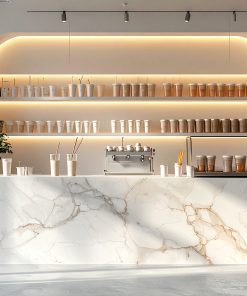 Thiết kế quầy pha chế trà sữa (3)