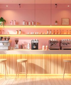 Thiết kế quầy pha chế trà sữa (4)