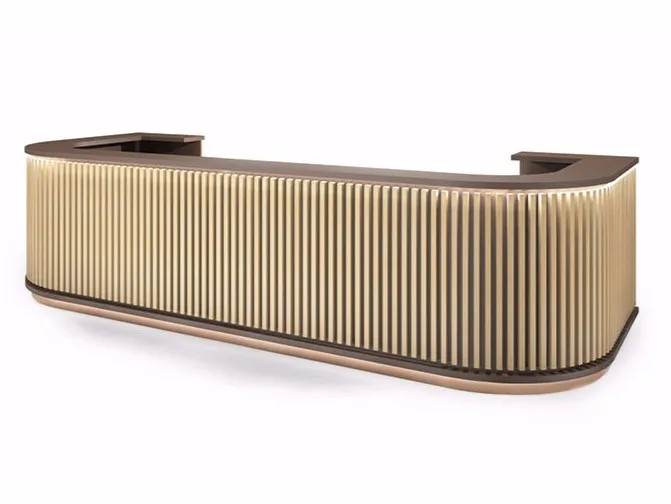 Thiết kế quầy tiếp tân gỗ plywood 6 Thiết kế quầy tiếp tân gỗ plywood 6