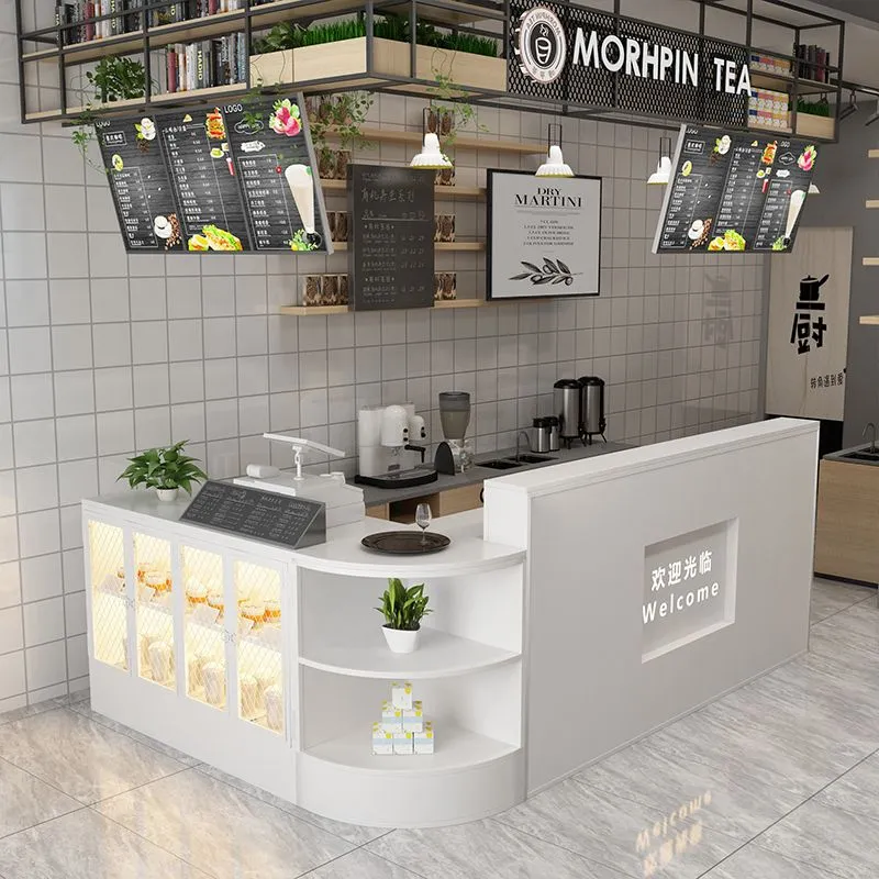 Thiết kế quầy trà sữa nhỏ tại các cửa hàng.