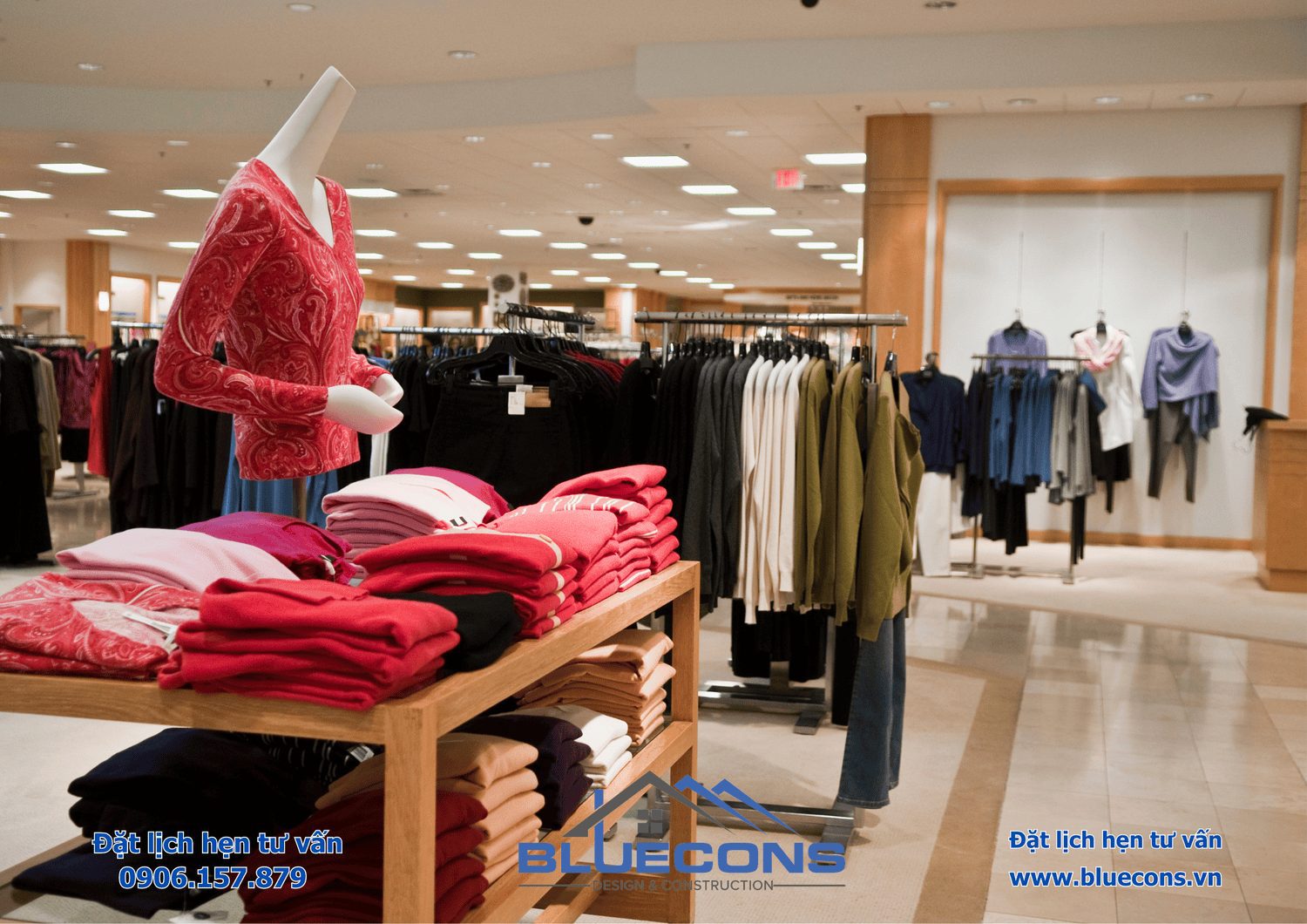 Thiết kế shop quần áo nhỏ, thiết kế shop thời trang 10m2 đẹp nhất 2024