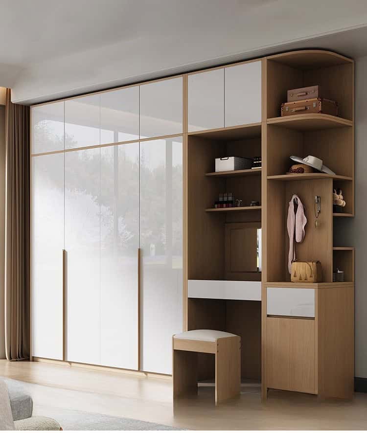 Thiết kế tủ quần áo gỗ HDF 2 Thiết kế tủ quần áo gỗ HDF 2