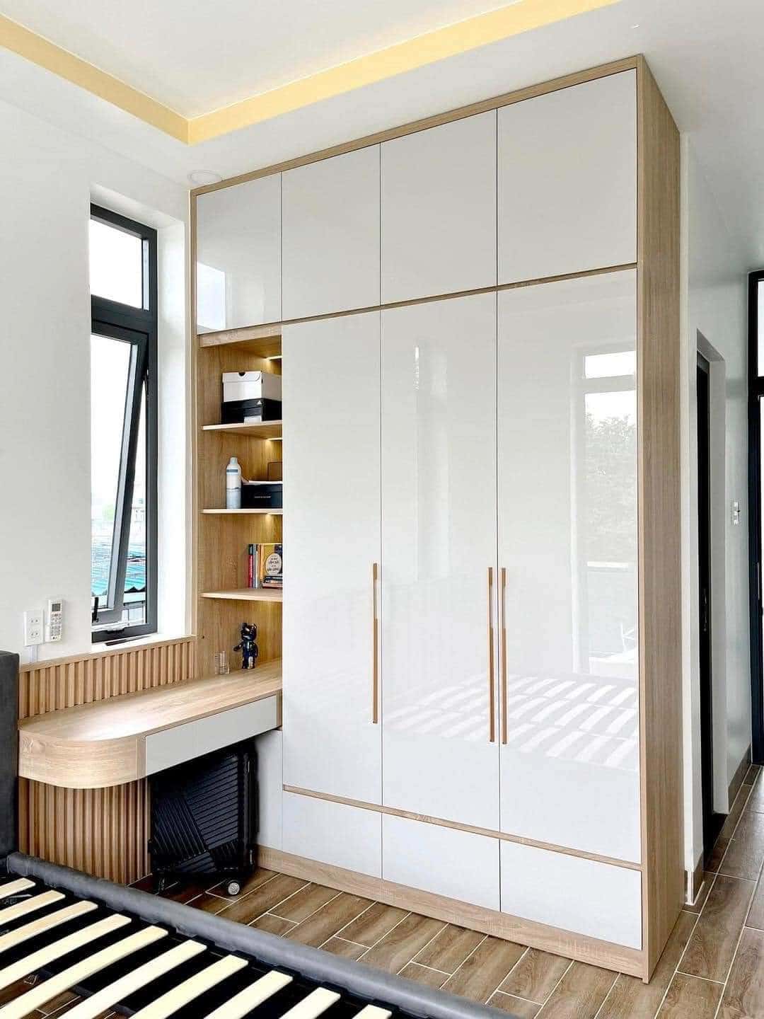 Thiết kế tủ quần áo gỗ HDF 4 Thiết kế tủ quần áo gỗ HDF 4