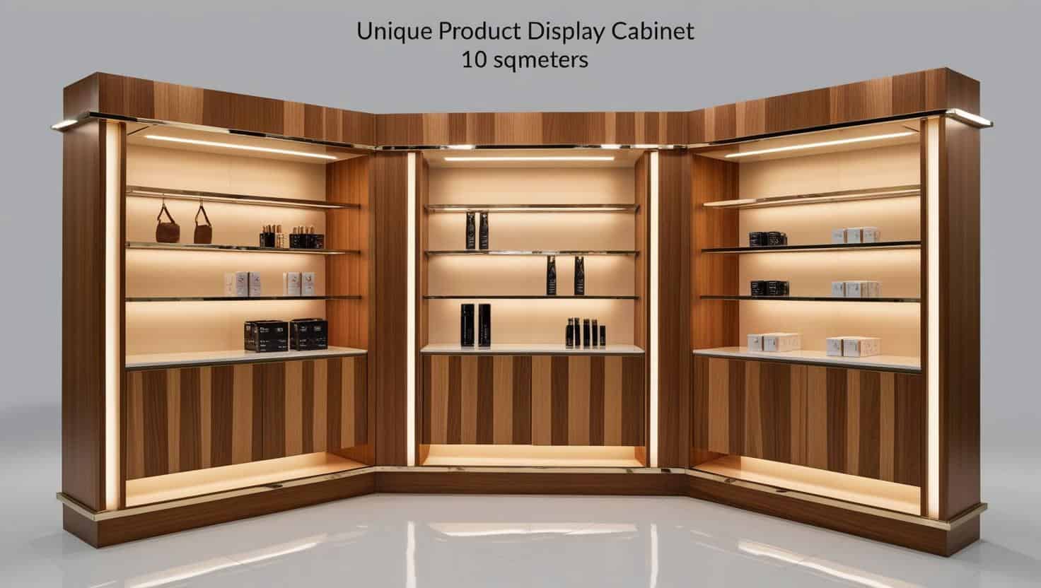 Thiết kế tủ trưng bày sản phẩm độc đáo 10m2 (8) Thiết kế tủ trưng bày sản phẩm độc đáo 10m2 (8)