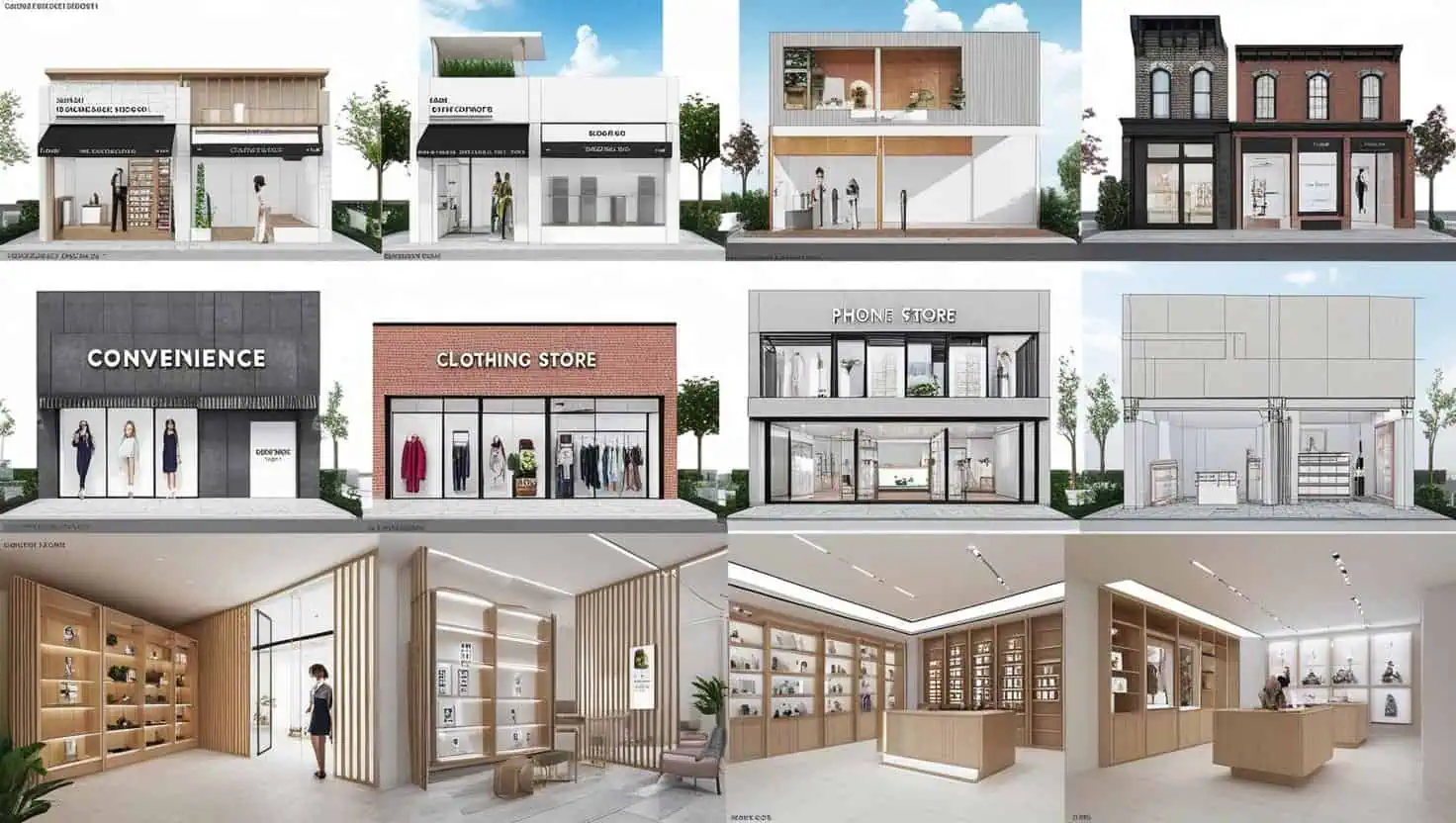 Thiết kế và thi công cửa hàng trọn gói Thiết kế và thi công cửa hàng trọn gói