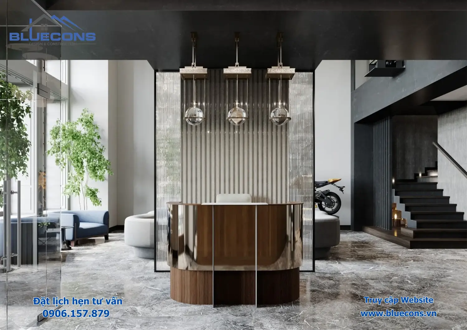 Quầy lễ tân đơn giản rẻ đẹp, Tiện ích mẫu quầy lễ tân đơn giản 2024