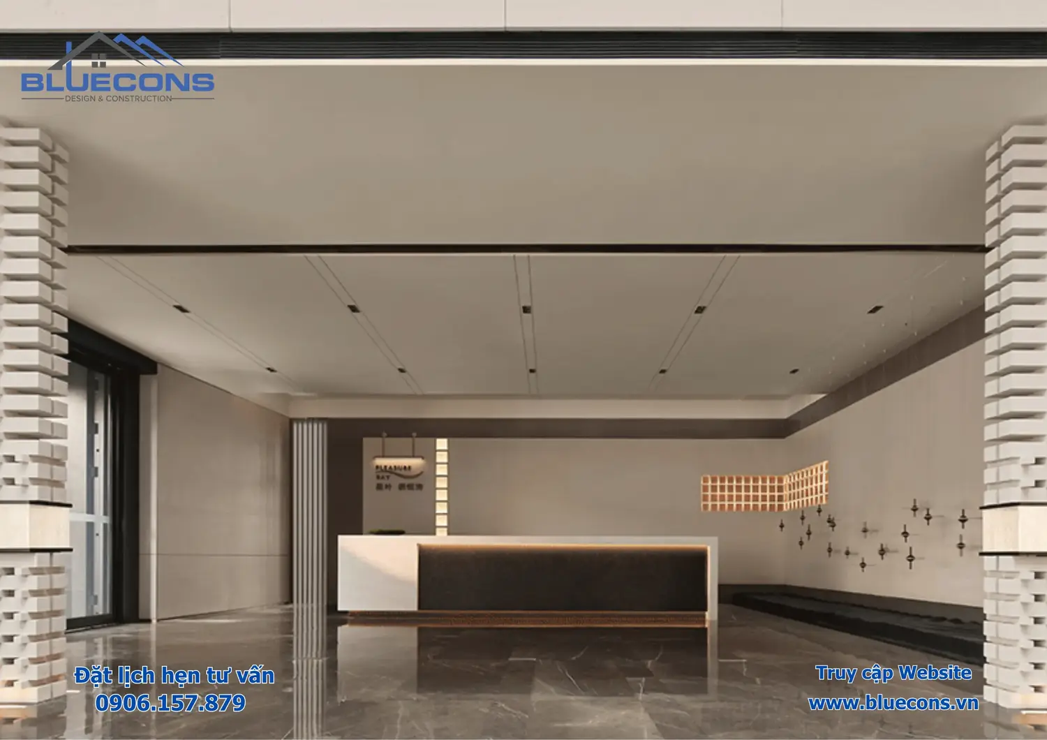 Quầy lễ tân đơn giản rẻ đẹp, Tiện ích mẫu quầy lễ tân đơn giản 2024